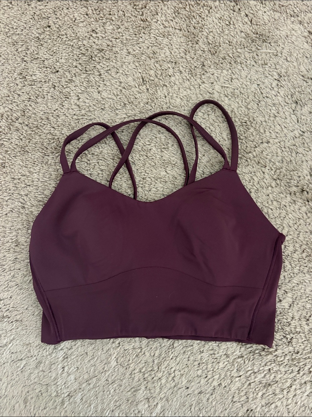 lululemon athletica Strappy Wireless Bralette - Deep Plum